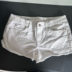 Gap white jean shorts